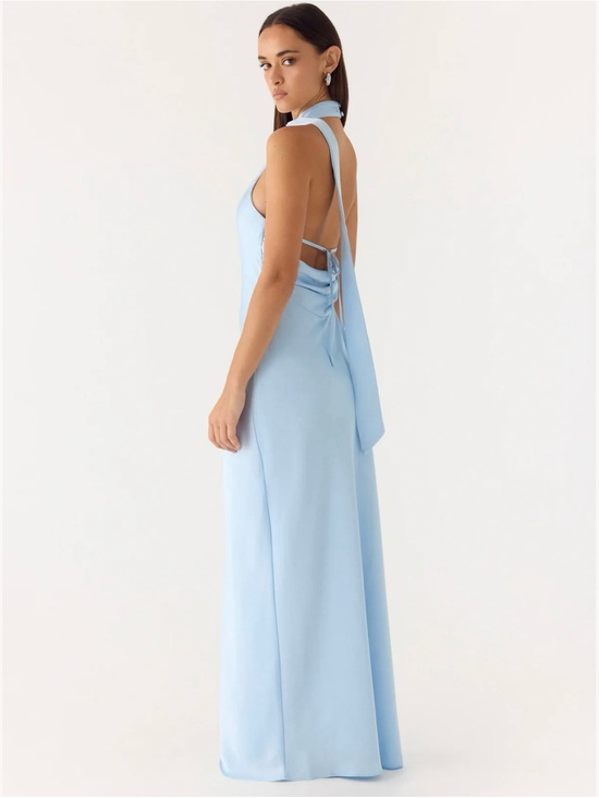 Peppermayo Dresses & Skirts - Peppermayo Keena Scarf Maxi Dress - Blue Maxi Dress- Size 4